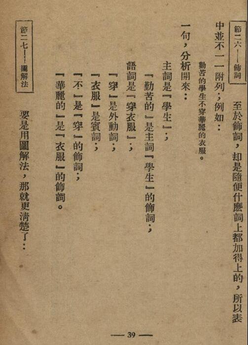 中国文法讲话