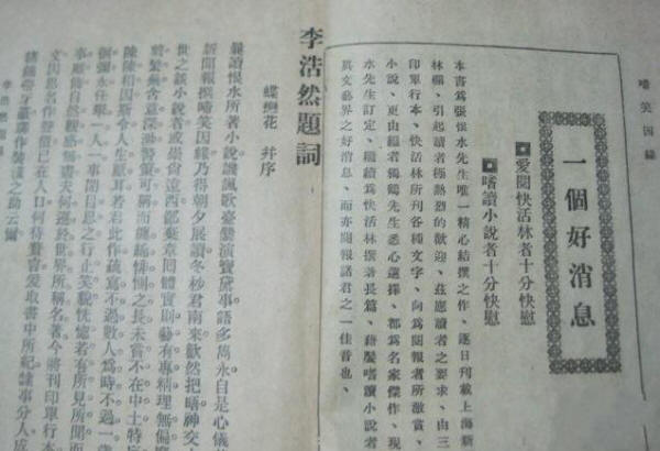 啼笑因缘书影